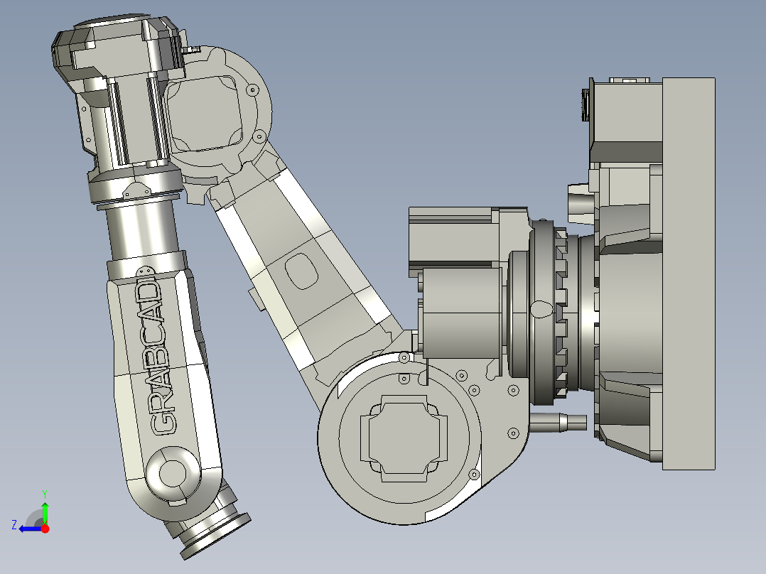 abb robotic arm for 3d print右视图