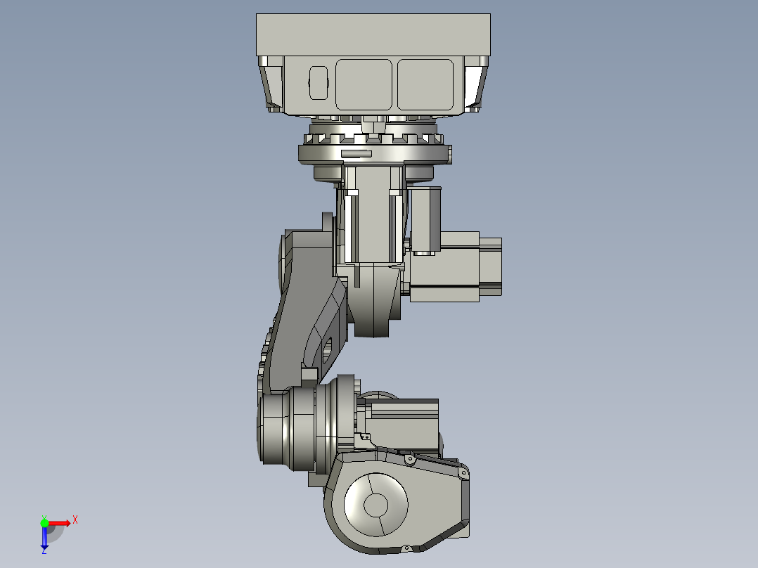 abb robotic arm for 3d print俯视图