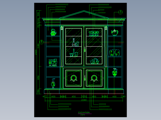 CAD室内设计施工图常用图块之餐厅