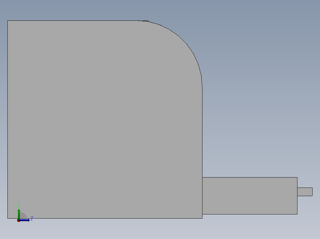 笔筒文件架含抽屉SW2013左视图