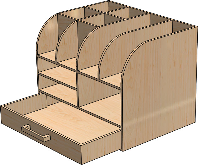 笔筒文件架含抽屉SW2013