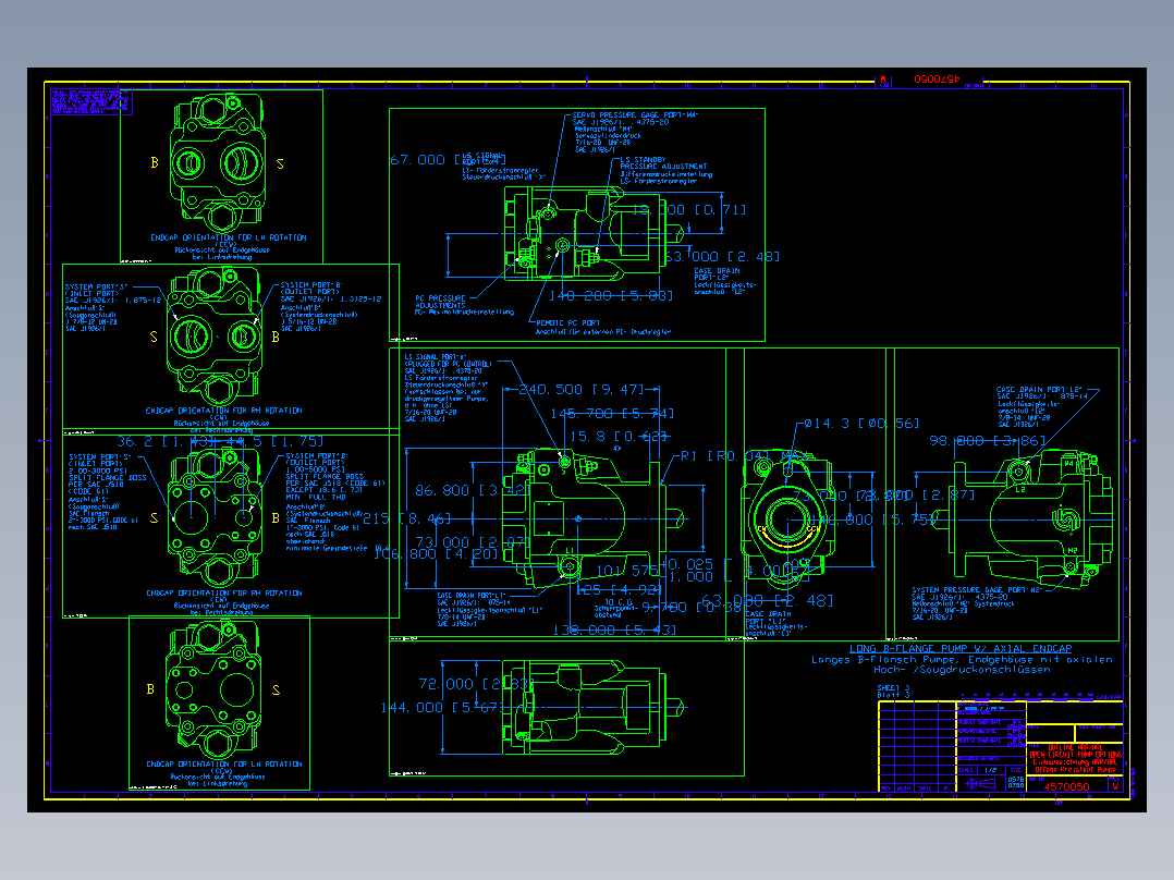 SAUER液压泵外形图