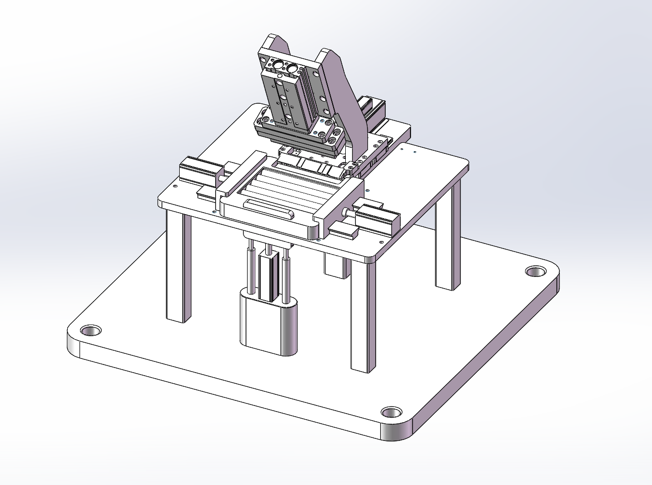 汽车零件折弯机构