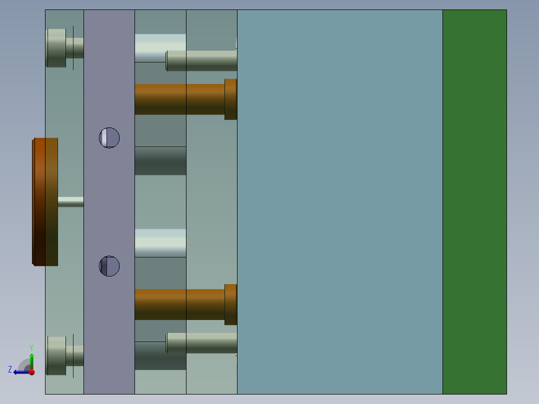 剃须刀壳罩注塑模模具设计(全部结清）右视图