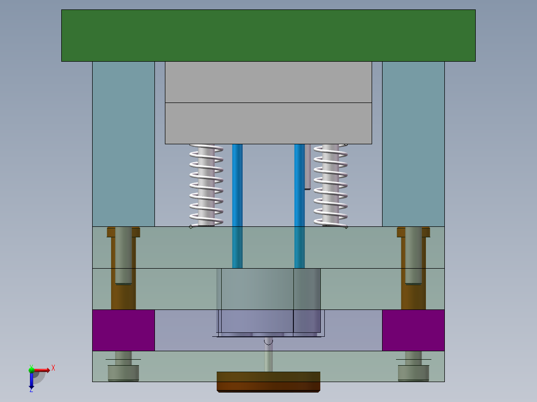 剃须刀壳罩注塑模模具设计(全部结清）俯视图