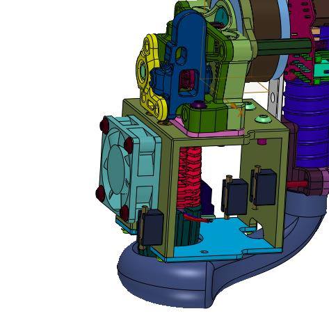 3D打印机的散热降温打印喷头结构缩略图