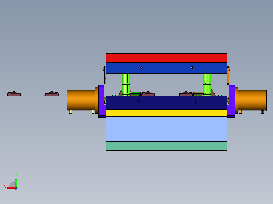 试剂盒塑胶注塑模具后视图