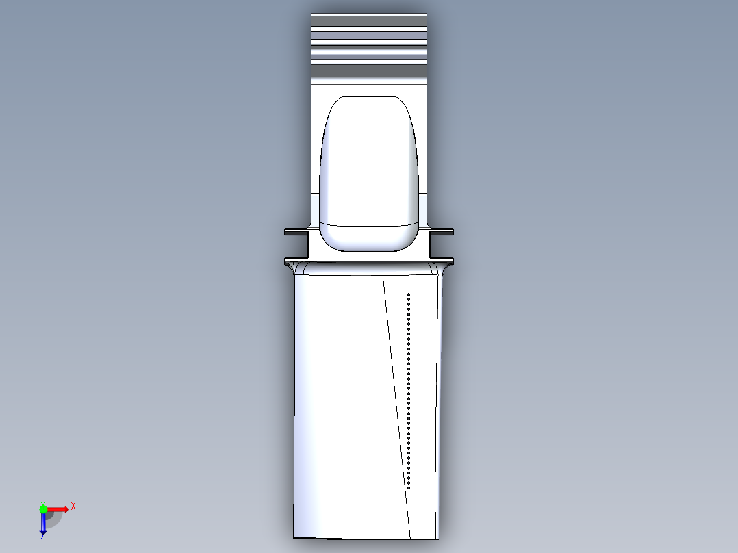 涡轮 叶片 涡扇 (9)俯视图
