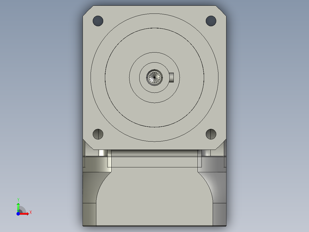 斜齿ZPGH090-L2 19-70-90-M6 CZ19.STEP前视图