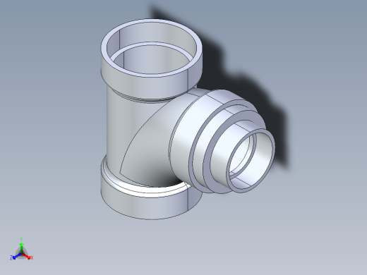 船舶管路系统S14_SeaDrainPLUS_SanitaryReducingTee-SxSxS_37E261531_3x2in Sea Drain Plus - Sanitary Reducing Tee - SxS正等轴测缩略图