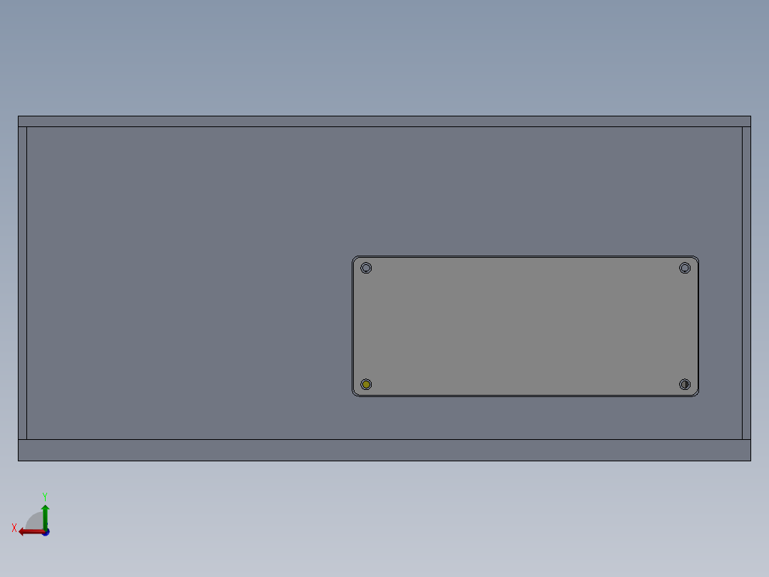 非标机箱后视图