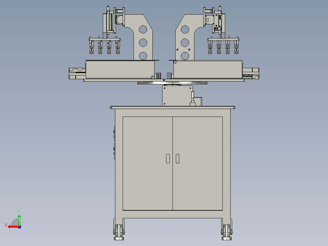 充电头快速分类夹拿设备后视图