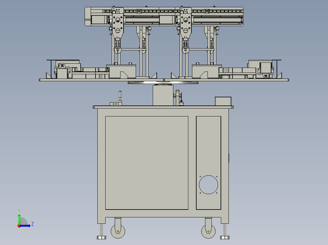 充电头快速分类夹拿设备左视图