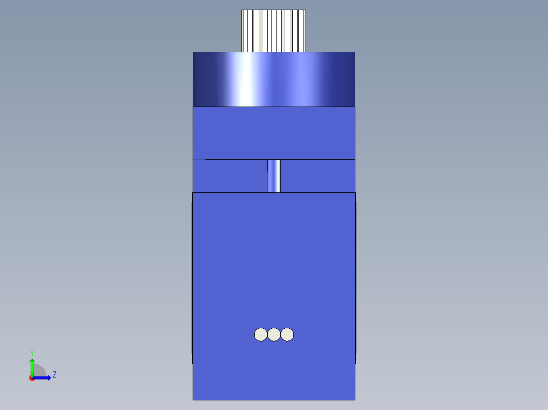 Servomotor伺服电机舵机SG90左视图