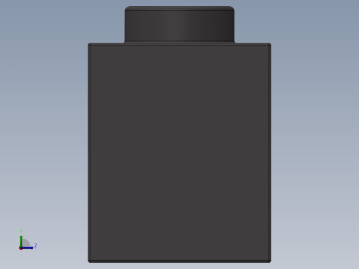 乐高机械组积木（横梁）-4210639 - 6541 Dark StoneTechnic Brick 1 x 1 with Hole左视缩略图