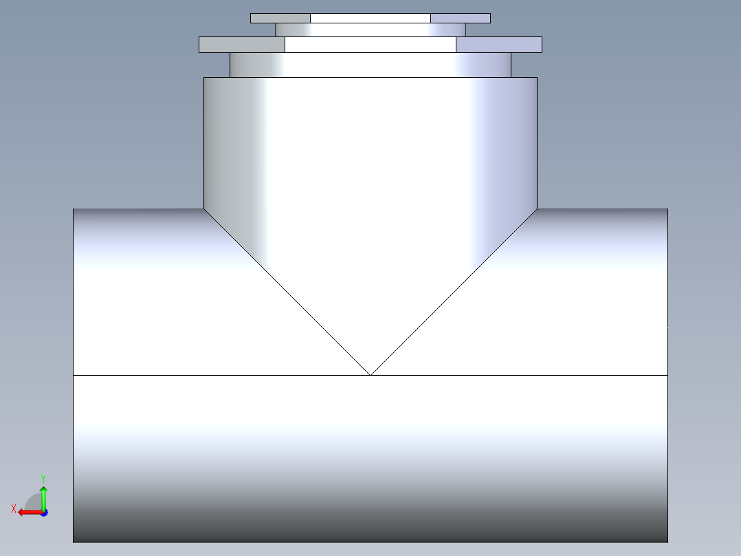 船舶管路系统SeaCor_Molded_ReducingTee_SxSxS_37J201336_3in x 1.25in后视图