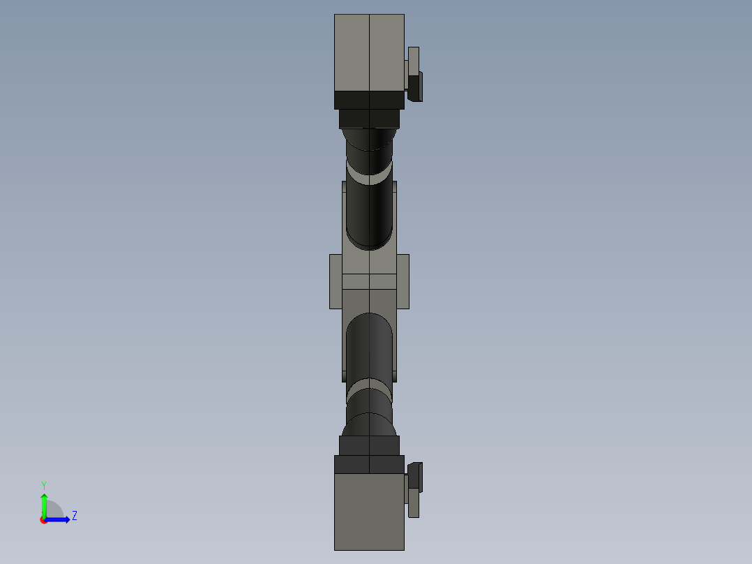 基恩士CA-D1W_kc图纸模型左视图