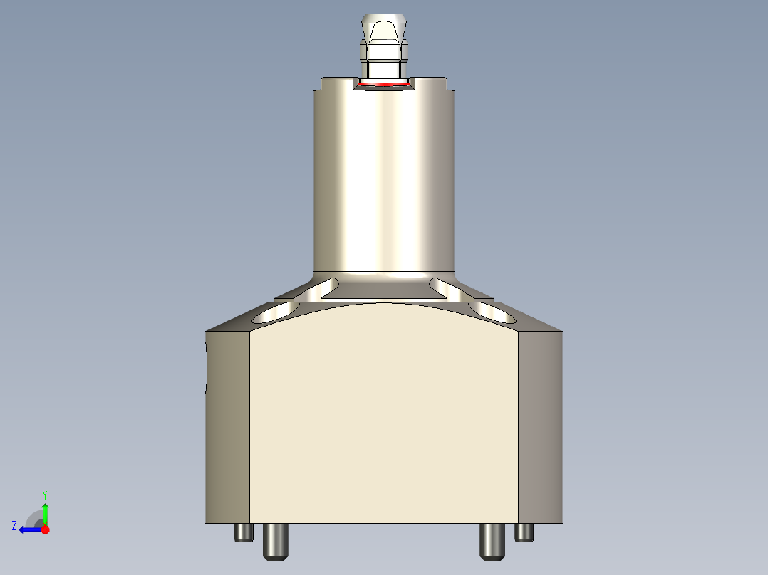 KOSMEKSFA1000-G0N-080-H70多系列多零件图纸模型多系列多零件图纸模型右视图
