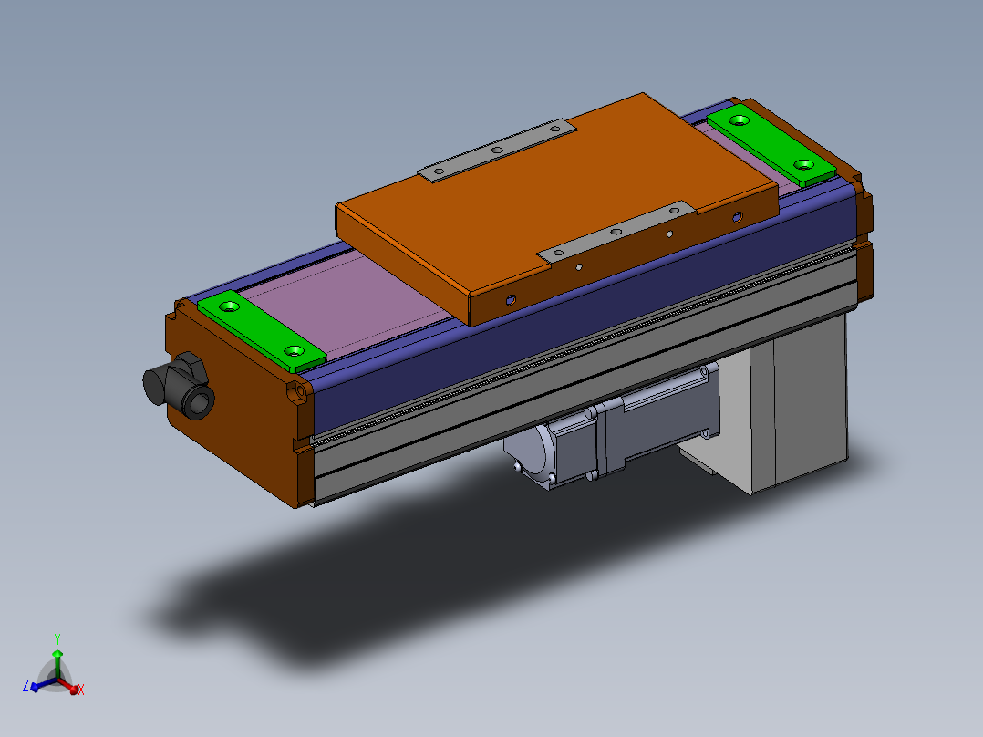 MCH丝杆全封闭MCH12-BM-100W主视图