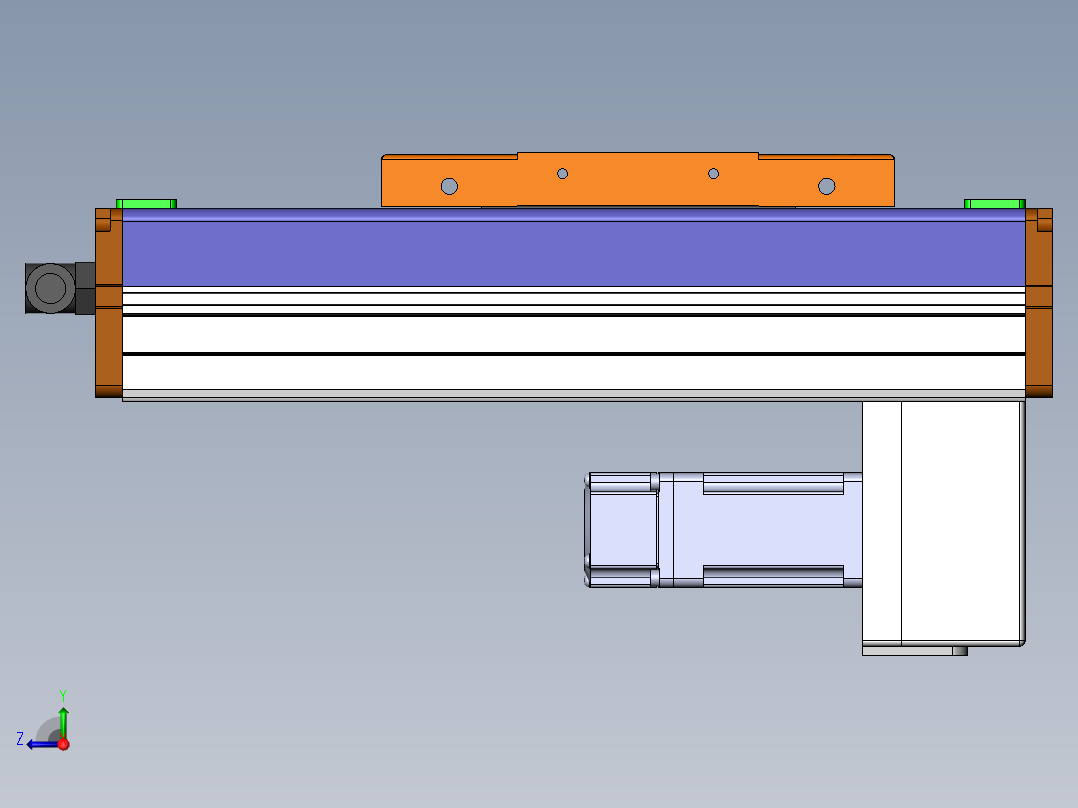 MCH丝杆全封闭MCH12-BM-100W右视图