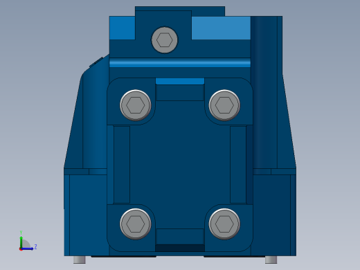 力士乐液压阀-H-4WEH_25 不带电磁阀左视缩略图