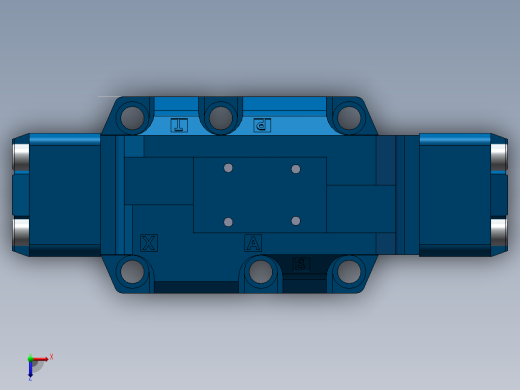 力士乐液压阀-H-4WEH_25 不带电磁阀俯视缩略图
