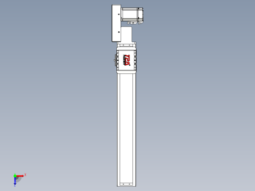 同步带全封闭直线模组TPA-HCB-85D-90-L450-MR-C-P20-N3俯视缩略图