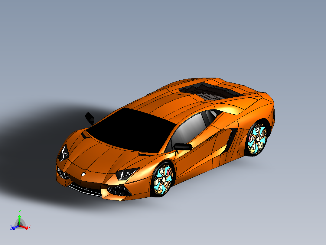 兰博基尼主视图