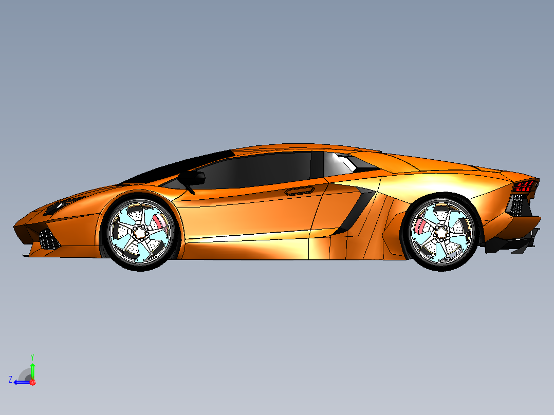 兰博基尼右视图