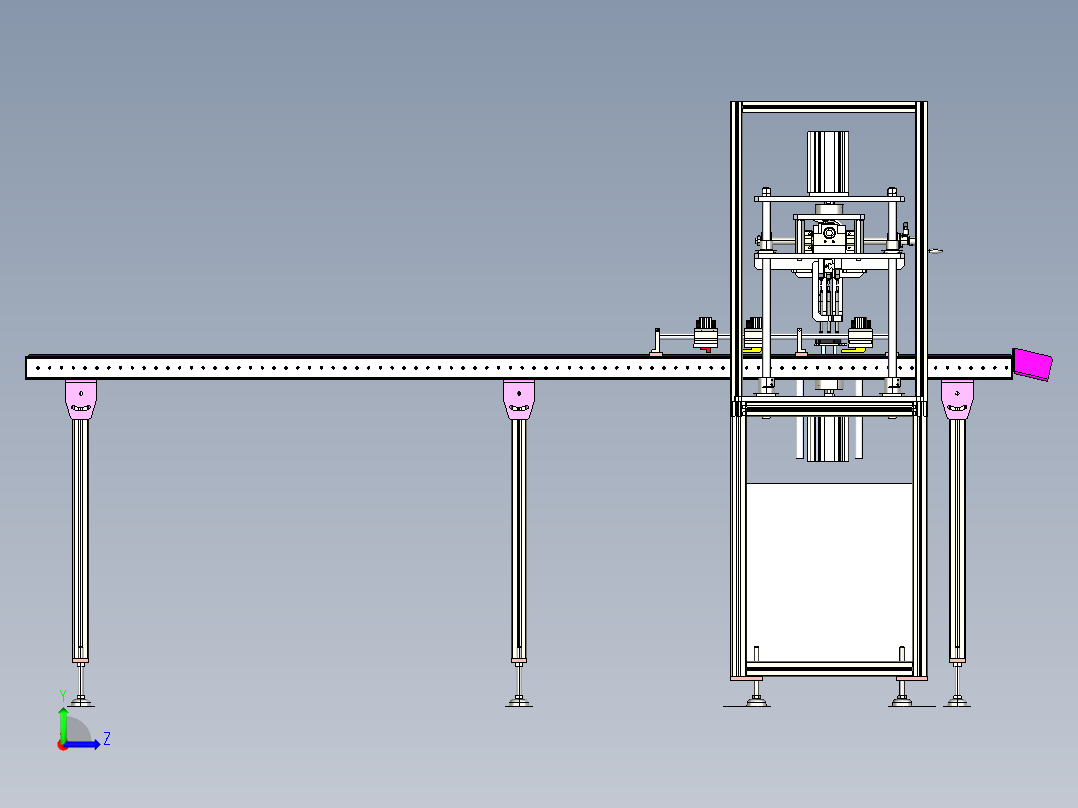 厚度检测装置step左视图