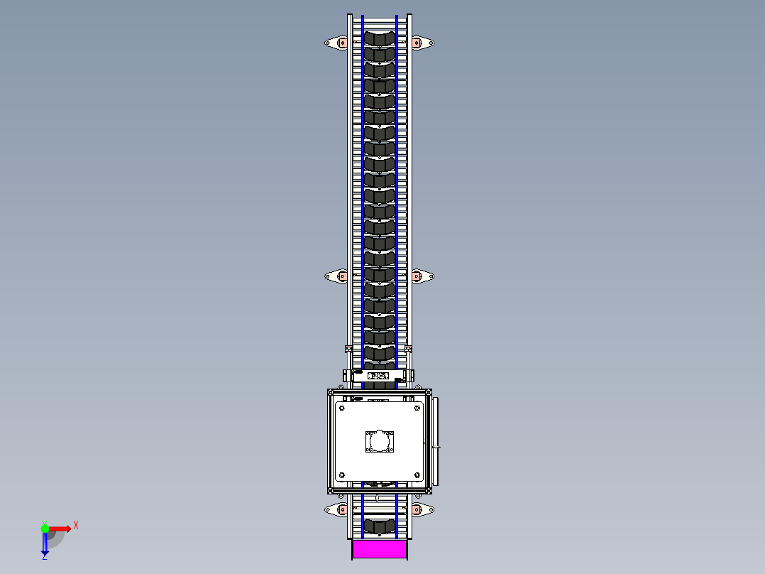 厚度检测装置step俯视图