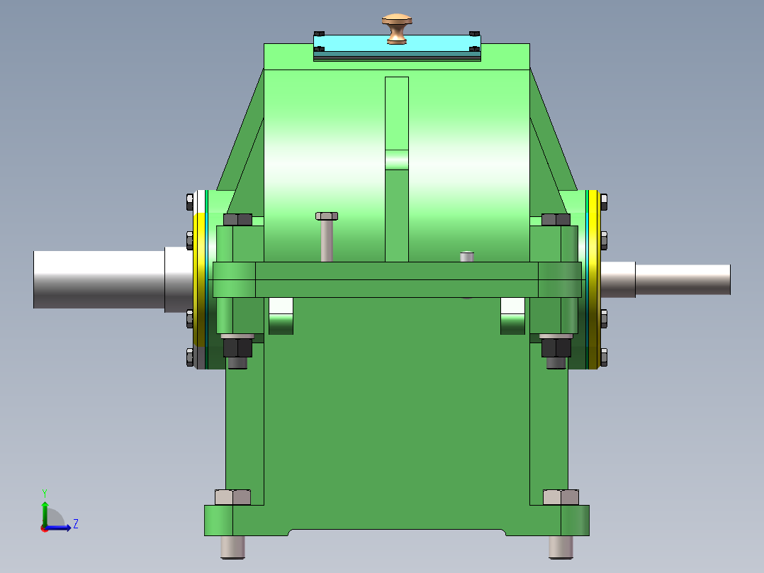 二级减速器左视图