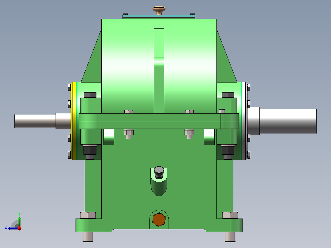 二级减速器右视图