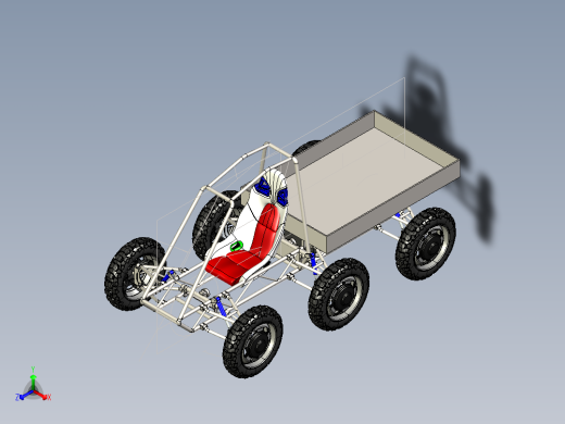 B3003429-6轮驱动越野车钢管车