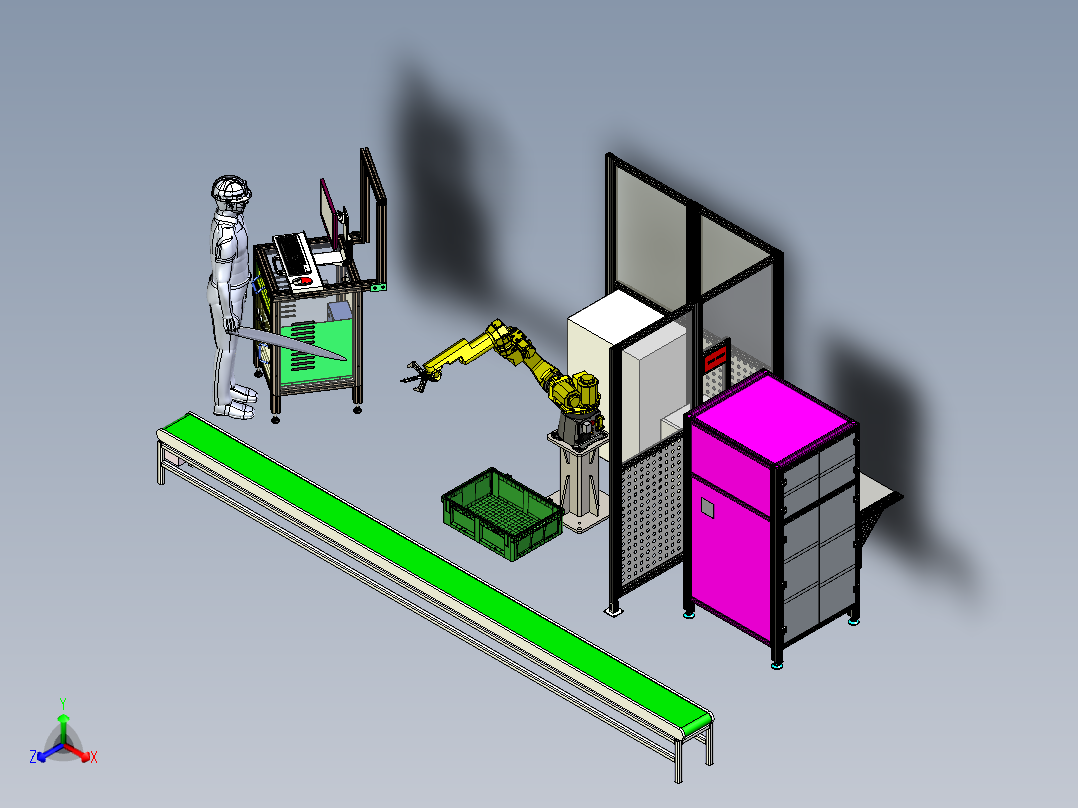 抓取机械手的调试作业模拟