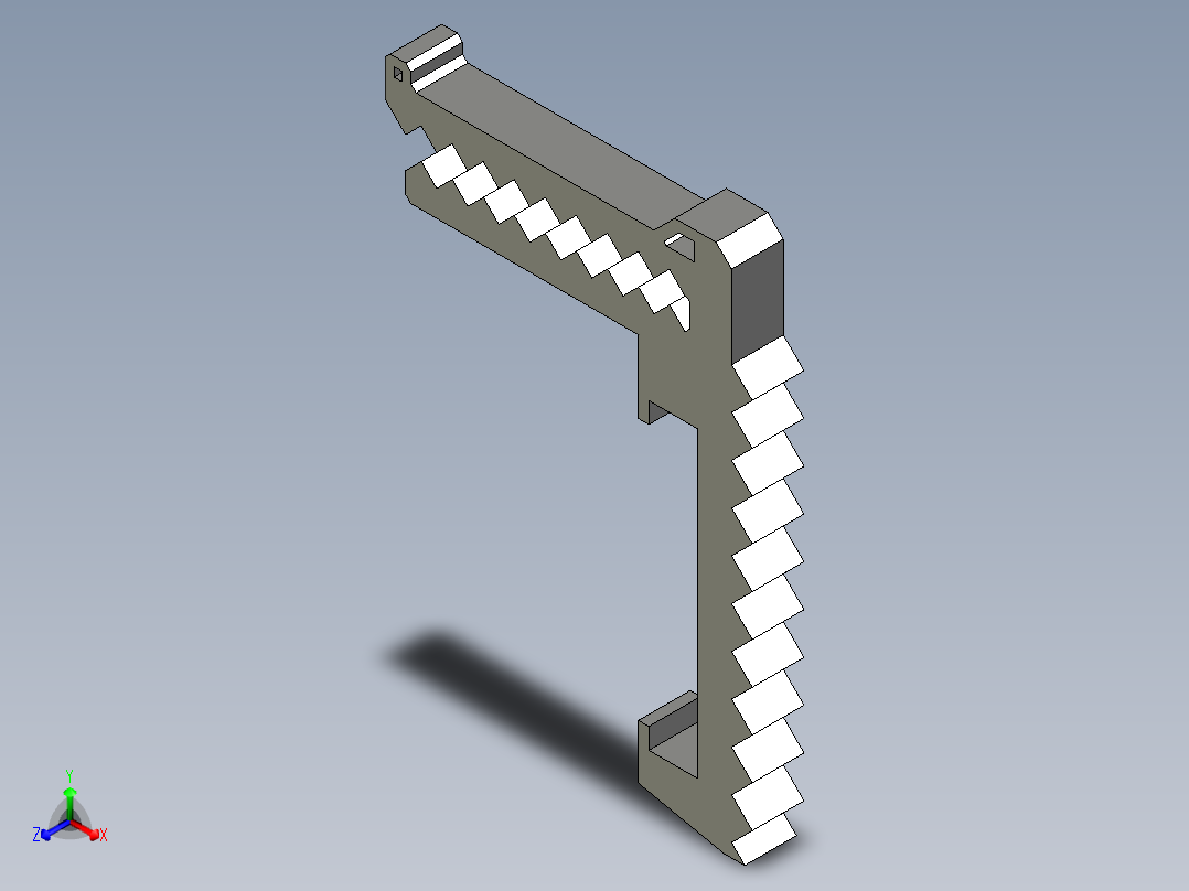 Iphone4 帽夹正等轴测图