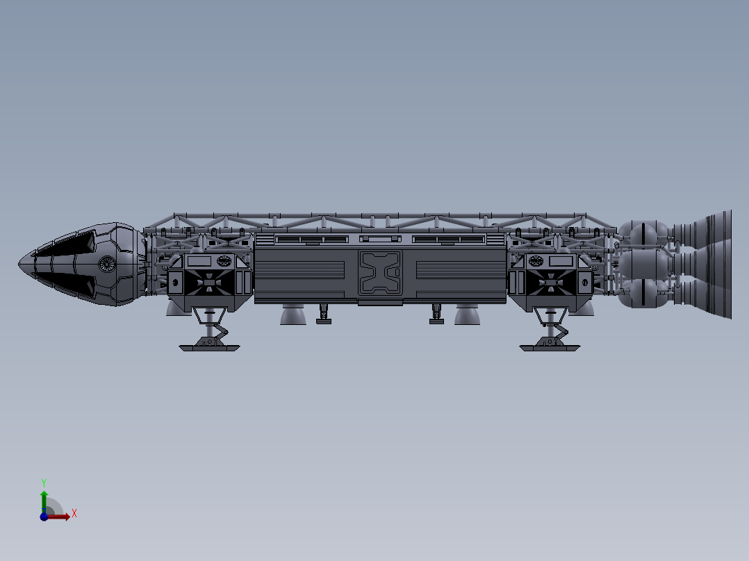 宇宙飞船前视图