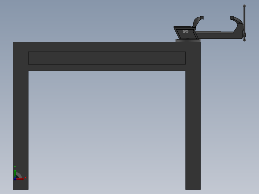 机械加工夹具 3D模型SolidWorks三维设计图前视缩略图