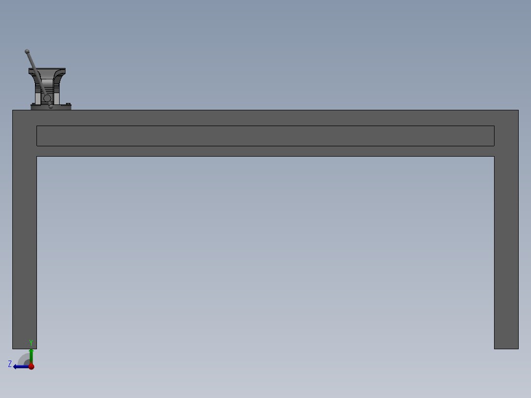 机械加工夹具 3D模型SolidWorks三维设计图右视图