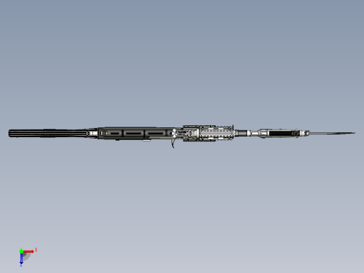 手枪左轮冲锋枪老式狙击步枪设计3D图纸ak-and-akm-workshop-plan STP IGS X_T俯视缩略图