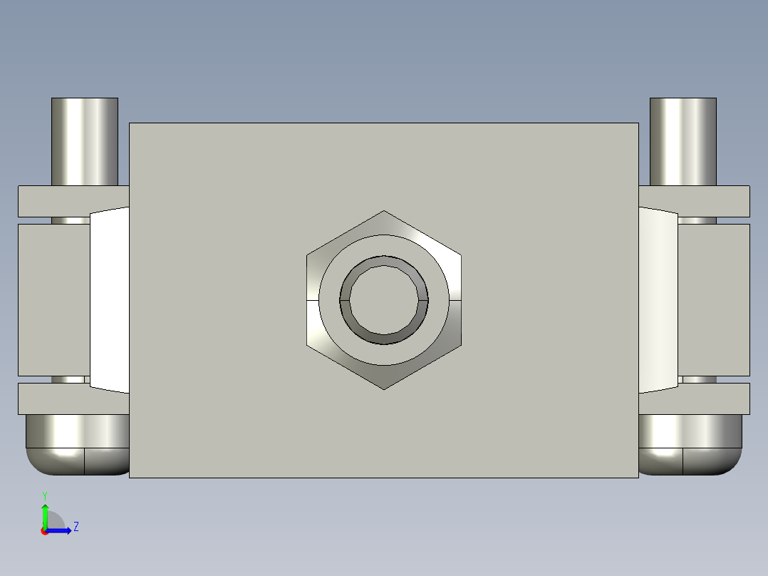 气缸CDJ2RKA10-15S-M9B左视图