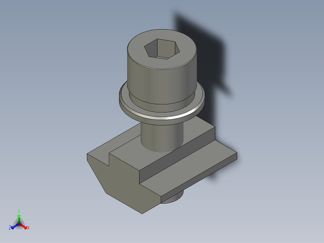 40铝合金-滑块螺母M8X25-组件