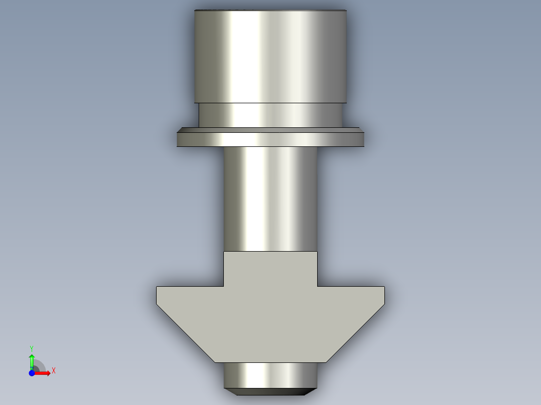40铝合金-滑块螺母M8X25-组件前视图