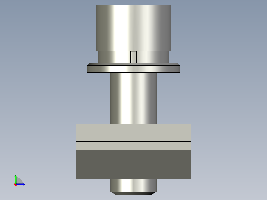 40铝合金-滑块螺母M8X25-组件左视图