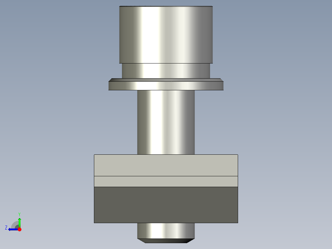 40铝合金-滑块螺母M8X25-组件右视图