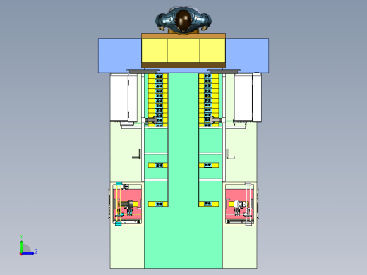 半自动人工装箱设备左视缩略图