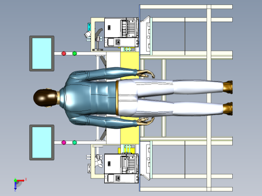 半自动人工装箱设备俯视缩略图