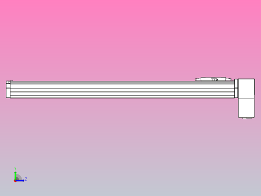 机器人皮带驱动直线轴TPA-GCB-80-P60-L650-LP-M20-N3左视缩略图