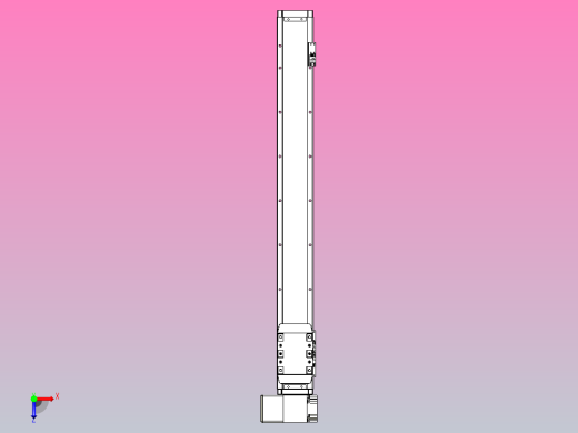 机器人皮带驱动直线轴TPA-GCB-80-P60-L650-LP-M20-N3俯视缩略图