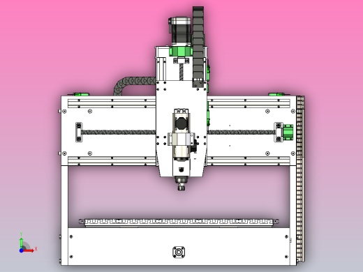 cnc龙门铣床设计前视缩略图